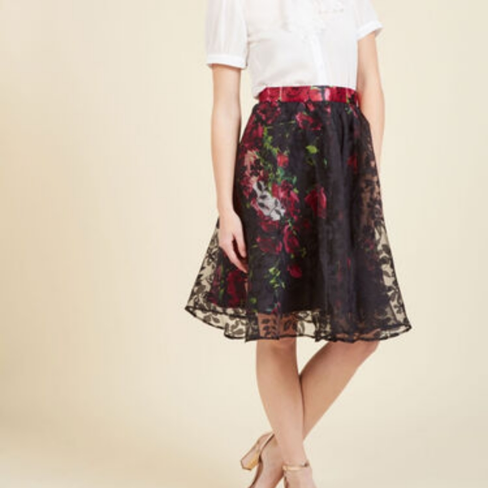 Modcloth Secret Garden floral dress